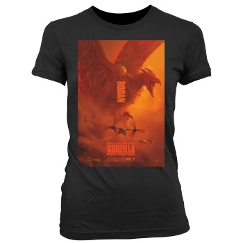 Godzilla: King of the Monsters (2019) Women's Junior Cut Crewneck T-Shirt