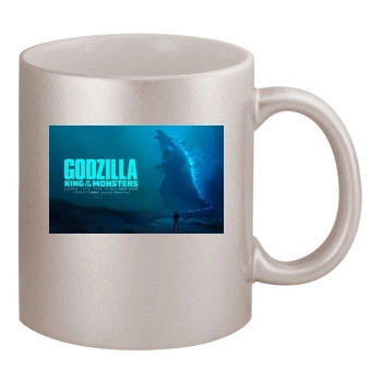 Godzilla: King of the Monsters (2019) 11oz Metallic Silver Mug