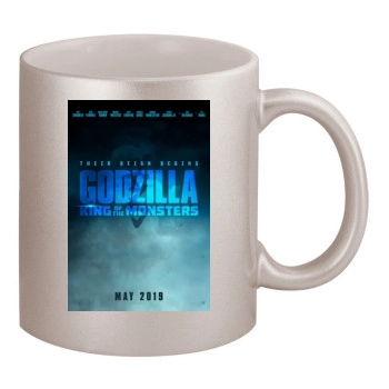 Godzilla: King of the Monsters (2019) 11oz Metallic Silver Mug