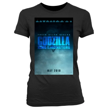 Godzilla: King of the Monsters (2019) Women's Junior Cut Crewneck T-Shirt