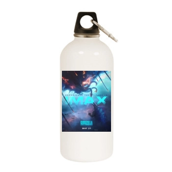 Godzilla: King of the Monsters (2019) White Water Bottle With Carabiner