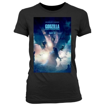 Godzilla: King of the Monsters (2019) Women's Junior Cut Crewneck T-Shirt