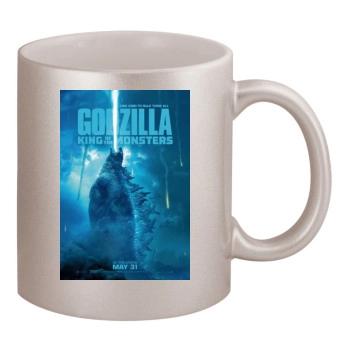 Godzilla: King of the Monsters (2019) 11oz Metallic Silver Mug