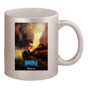 Godzilla: King of the Monsters (2019) 11oz Metallic Silver Mug