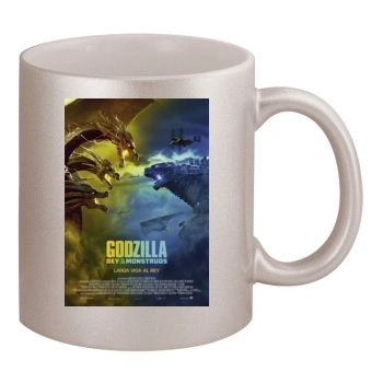 Godzilla: King of the Monsters (2019) 11oz Metallic Silver Mug