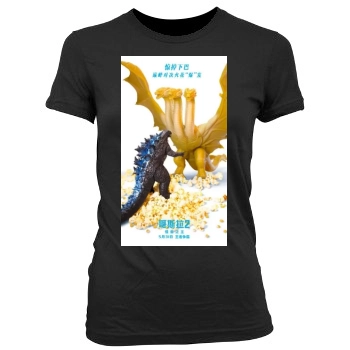 Godzilla: King of the Monsters (2019) Women's Junior Cut Crewneck T-Shirt