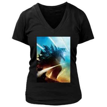 Godzilla: King of the Monsters (2019) Women's Deep V-Neck TShirt