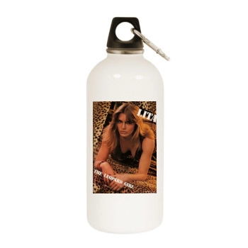 Fia Morrow White Water Bottle With Carabiner