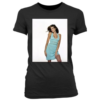 Stephanie Seymour Women's Junior Cut Crewneck T-Shirt