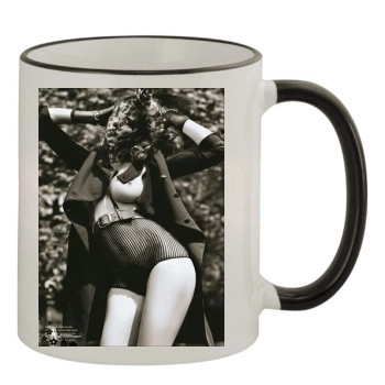 Stephanie Seymour 11oz Colored Rim & Handle Mug