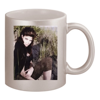 Stephanie Seymour 11oz Metallic Silver Mug