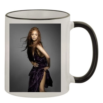 Tyra Banks 11oz Colored Rim & Handle Mug