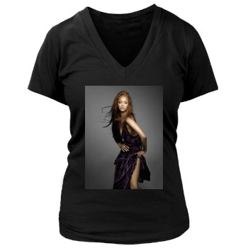 Tyra Banks Women's Deep V-Neck TShirt