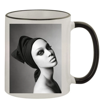 Tyra Banks 11oz Colored Rim & Handle Mug