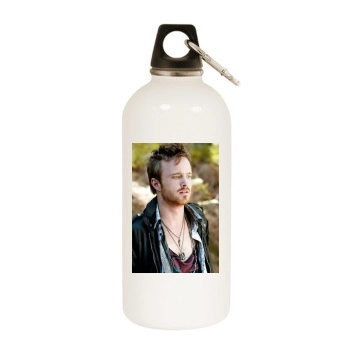 Aaron Paul White Water Bottle With Carabiner