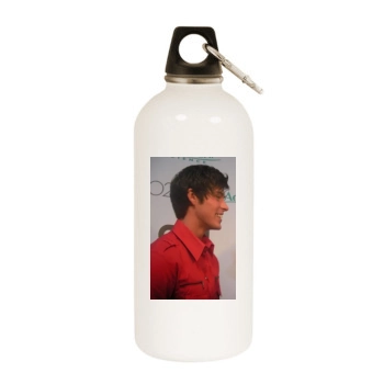 Adam Gregory White Water Bottle With Carabiner