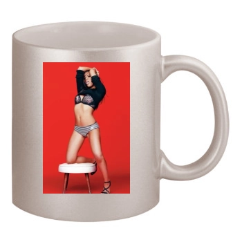 Olivia Munn 11oz Metallic Silver Mug