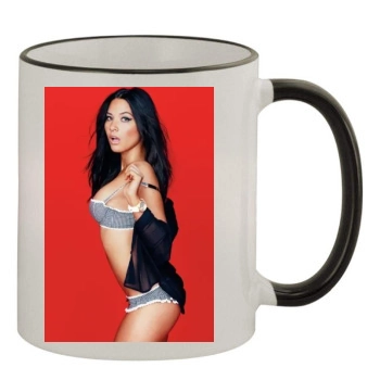 Olivia Munn 11oz Colored Rim & Handle Mug