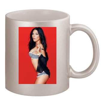 Olivia Munn 11oz Metallic Silver Mug