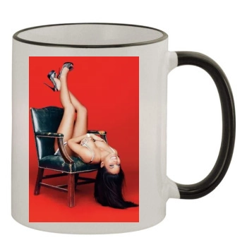 Olivia Munn 11oz Colored Rim & Handle Mug