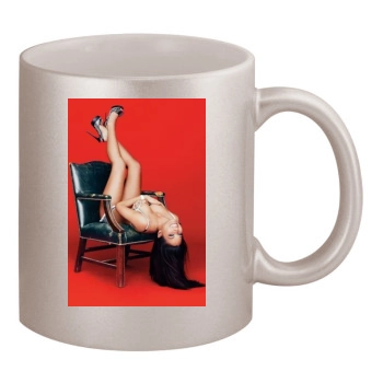 Olivia Munn 11oz Metallic Silver Mug