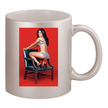 Olivia Munn 11oz Metallic Silver Mug