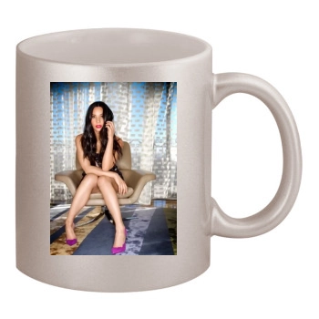 Olivia Munn 11oz Metallic Silver Mug