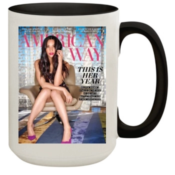 Olivia Munn 15oz Colored Inner & Handle Mug