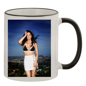 Olivia Munn 11oz Colored Rim & Handle Mug