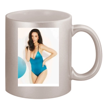 Olivia Munn 11oz Metallic Silver Mug