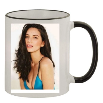 Olivia Munn 11oz Colored Rim & Handle Mug