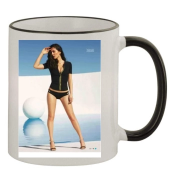 Olivia Munn 11oz Colored Rim & Handle Mug