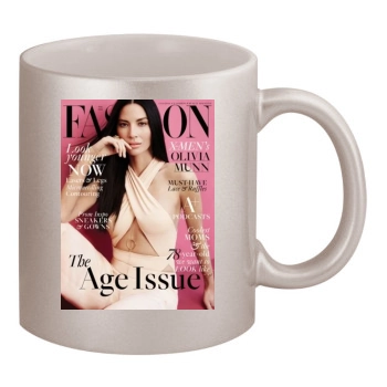 Olivia Munn 11oz Metallic Silver Mug