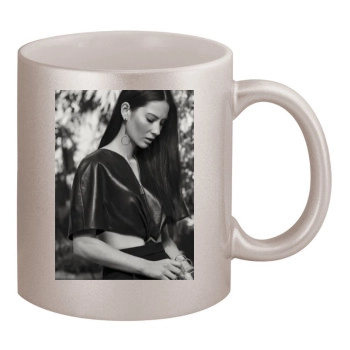 Olivia Munn 11oz Metallic Silver Mug