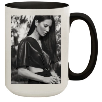 Olivia Munn 15oz Colored Inner & Handle Mug