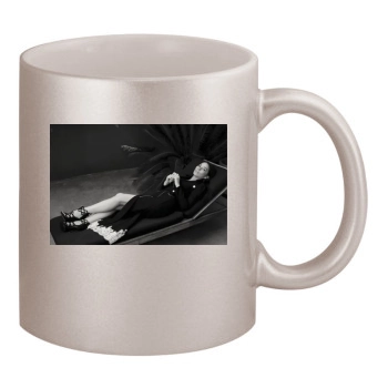 Olivia Munn 11oz Metallic Silver Mug