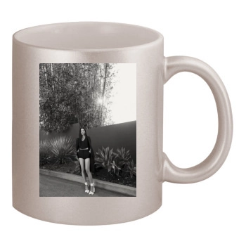 Olivia Munn 11oz Metallic Silver Mug