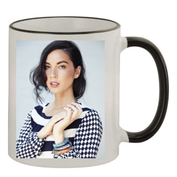 Olivia Munn 11oz Colored Rim & Handle Mug