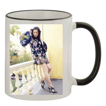 Olivia Munn 11oz Colored Rim & Handle Mug