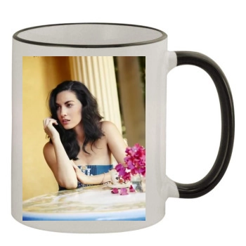 Olivia Munn 11oz Colored Rim & Handle Mug