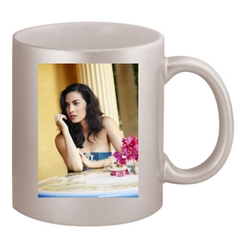 Olivia Munn 11oz Metallic Silver Mug