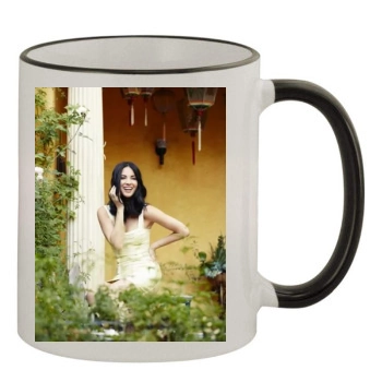 Olivia Munn 11oz Colored Rim & Handle Mug