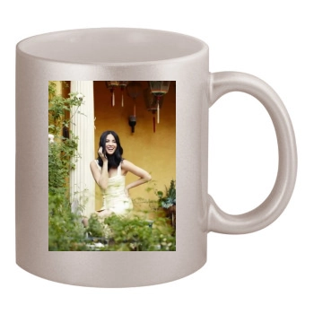 Olivia Munn 11oz Metallic Silver Mug