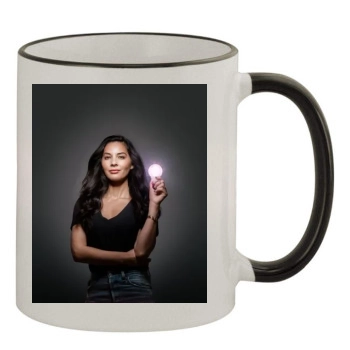 Olivia Munn 11oz Colored Rim & Handle Mug