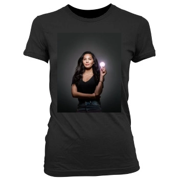 Olivia Munn Women's Junior Cut Crewneck T-Shirt