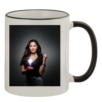 Olivia Munn 11oz Colored Rim & Handle Mug