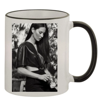 Olivia Munn 11oz Colored Rim & Handle Mug