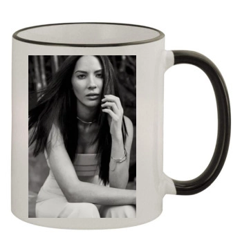 Olivia Munn 11oz Colored Rim & Handle Mug