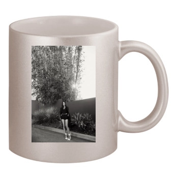 Olivia Munn 11oz Metallic Silver Mug