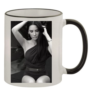 Olivia Munn 11oz Colored Rim & Handle Mug